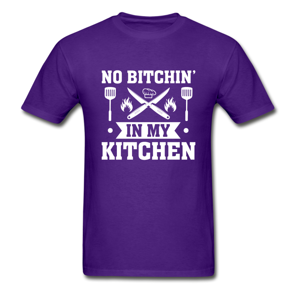 Gildan Ultra Cotton Adult No Bitchin' in My Kitchen T-Shirt - purple