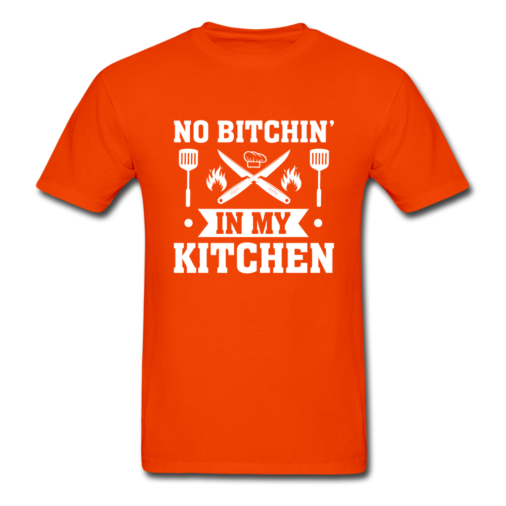 Gildan Ultra Cotton Adult No Bitchin' in My Kitchen T-Shirt - orange