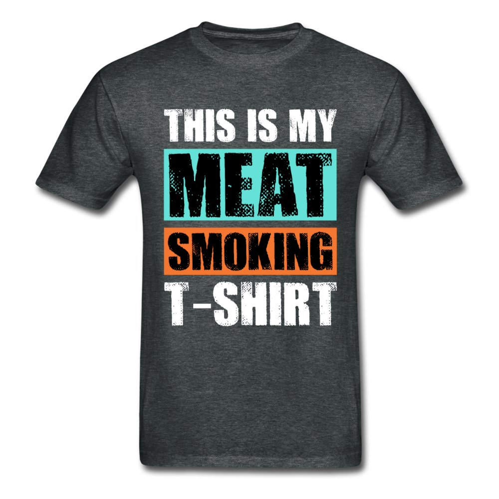 Gildan Ultra Cotton Adult Meat Smoking T-Shirt - deep heather