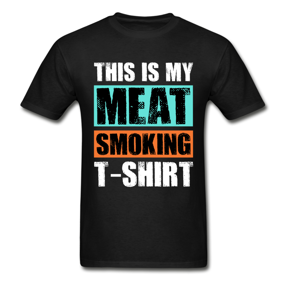 Gildan Ultra Cotton Adult Meat Smoking T-Shirt - black