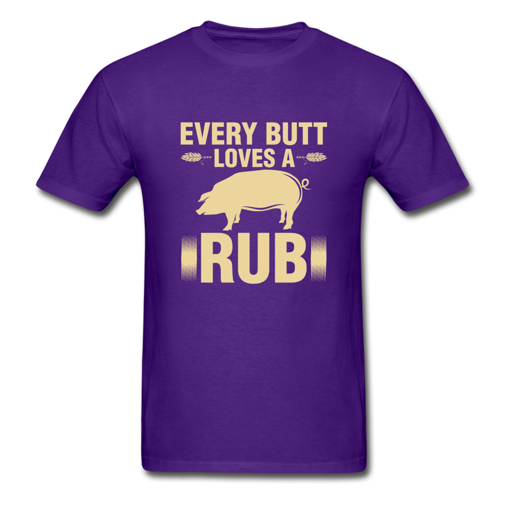 Gildan Ultra Cotton Adult Butt Rub T-Shirt - purple