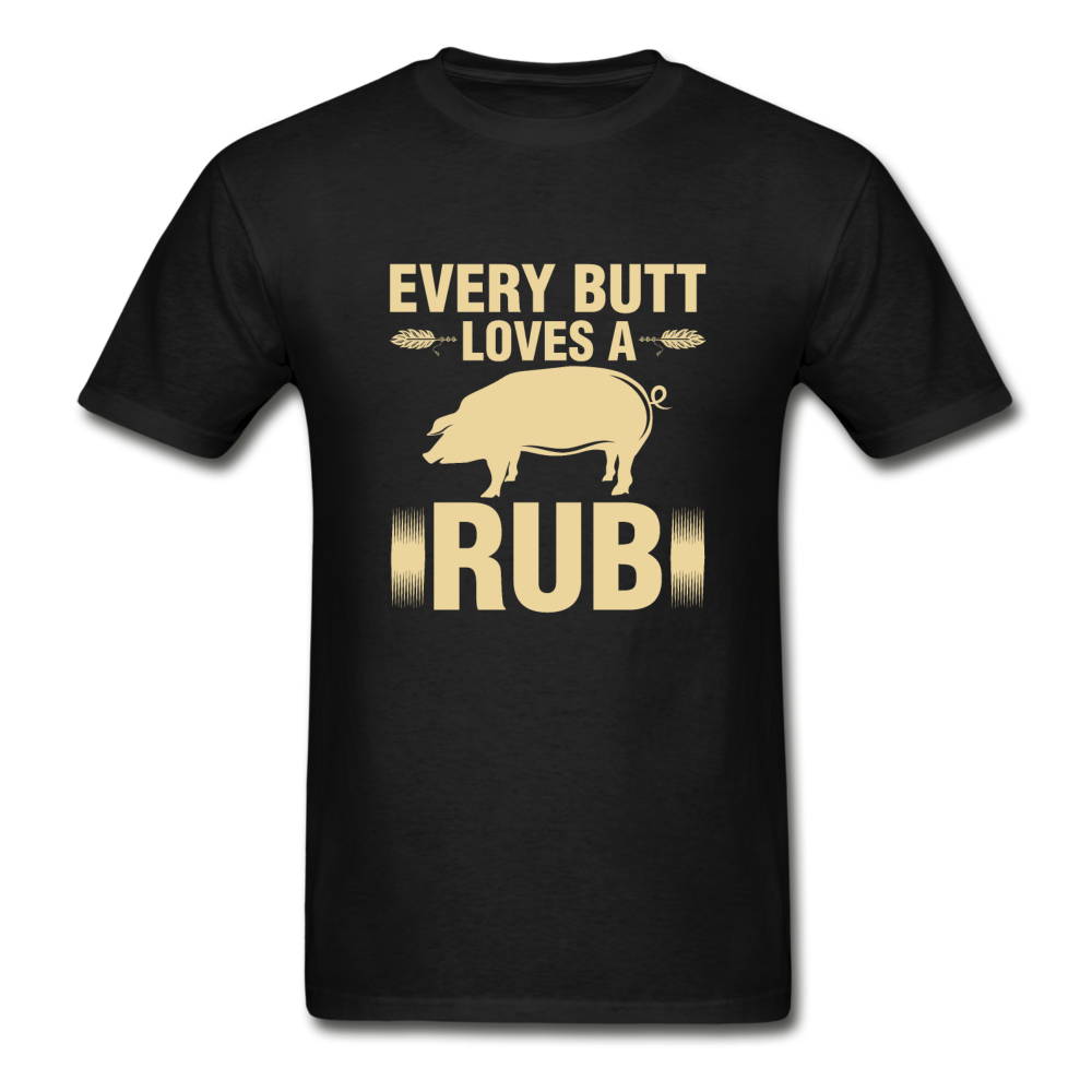Gildan Ultra Cotton Adult Butt Rub T-Shirt - black