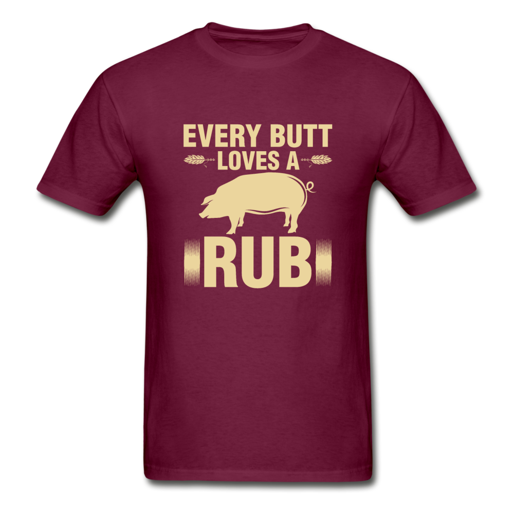 Gildan Ultra Cotton Adult Butt Rub T-Shirt - burgundy