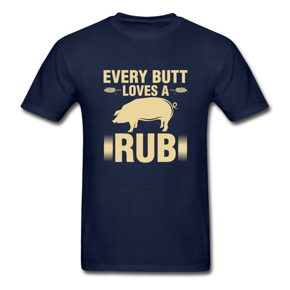 Gildan Ultra Cotton Adult Butt Rub T-Shirt - navy