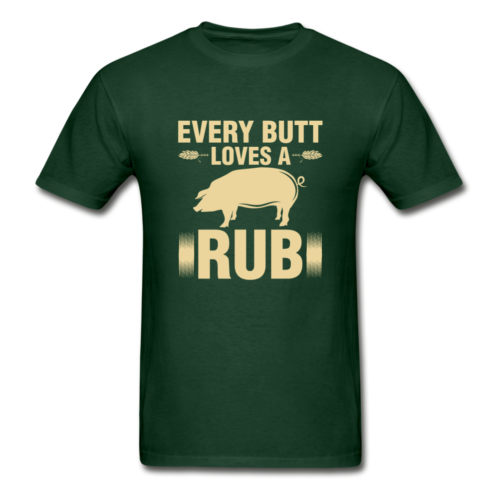 Gildan Ultra Cotton Adult Butt Rub T-Shirt - forest green