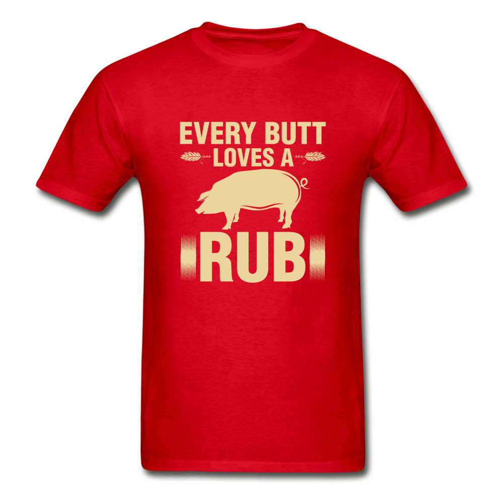 Gildan Ultra Cotton Adult Butt Rub T-Shirt - red