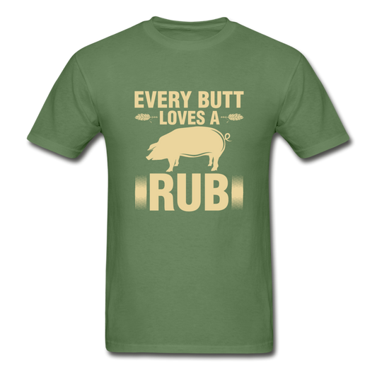 Gildan Ultra Cotton Adult Butt Rub T-Shirt - military green