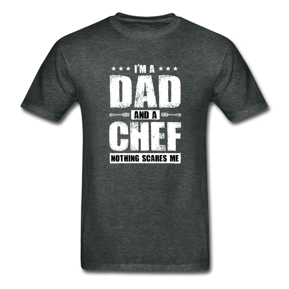 Gildan Ultra Cotton Adult Dad and Chef T-Shirt - deep heather