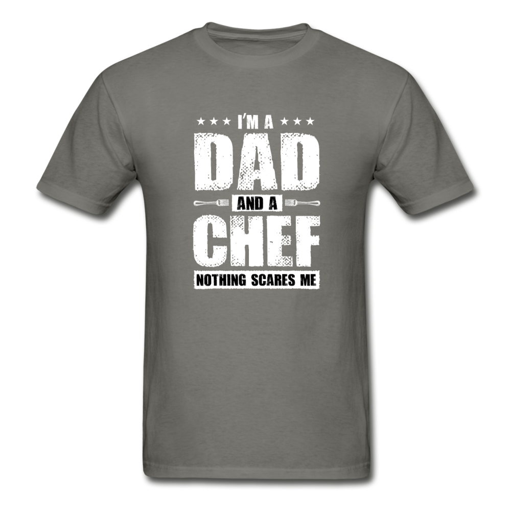 Gildan Ultra Cotton Adult Dad and Chef T-Shirt - charcoal
