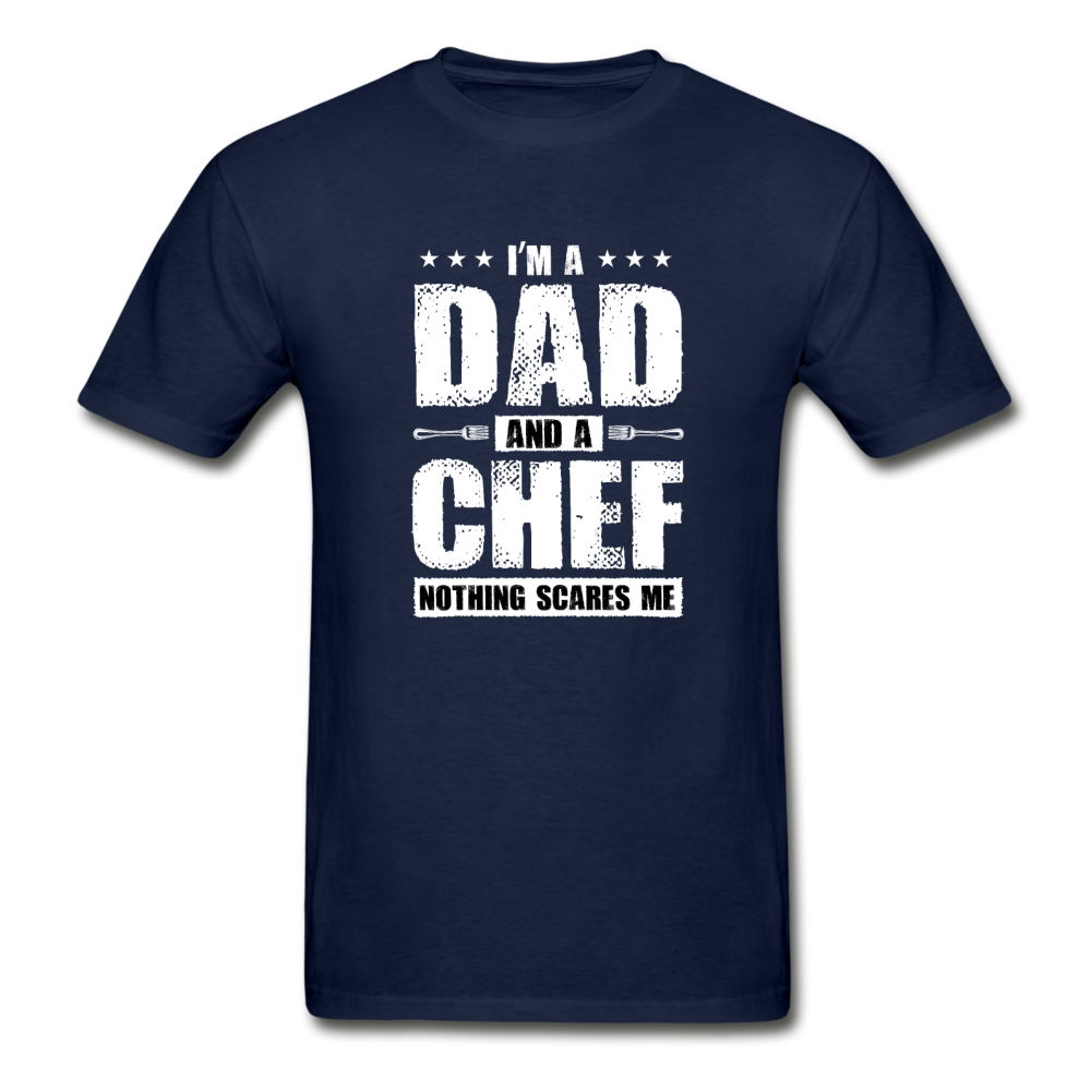 Gildan Ultra Cotton Adult Dad and Chef T-Shirt - navy