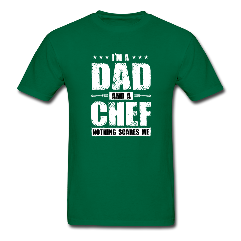 Gildan Ultra Cotton Adult Dad and Chef T-Shirt - bottlegreen
