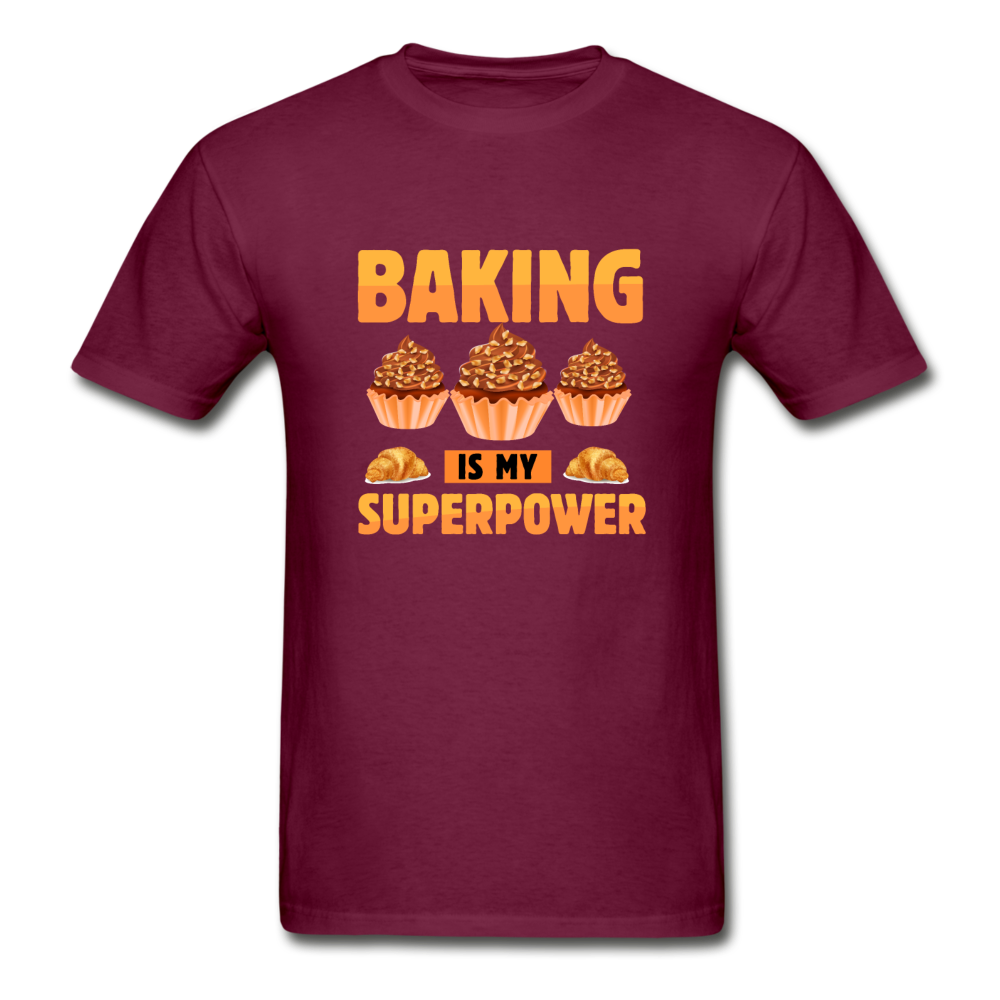 Gildan Ultra Cotton Adult Baking Superpower T-Shirt - burgundy