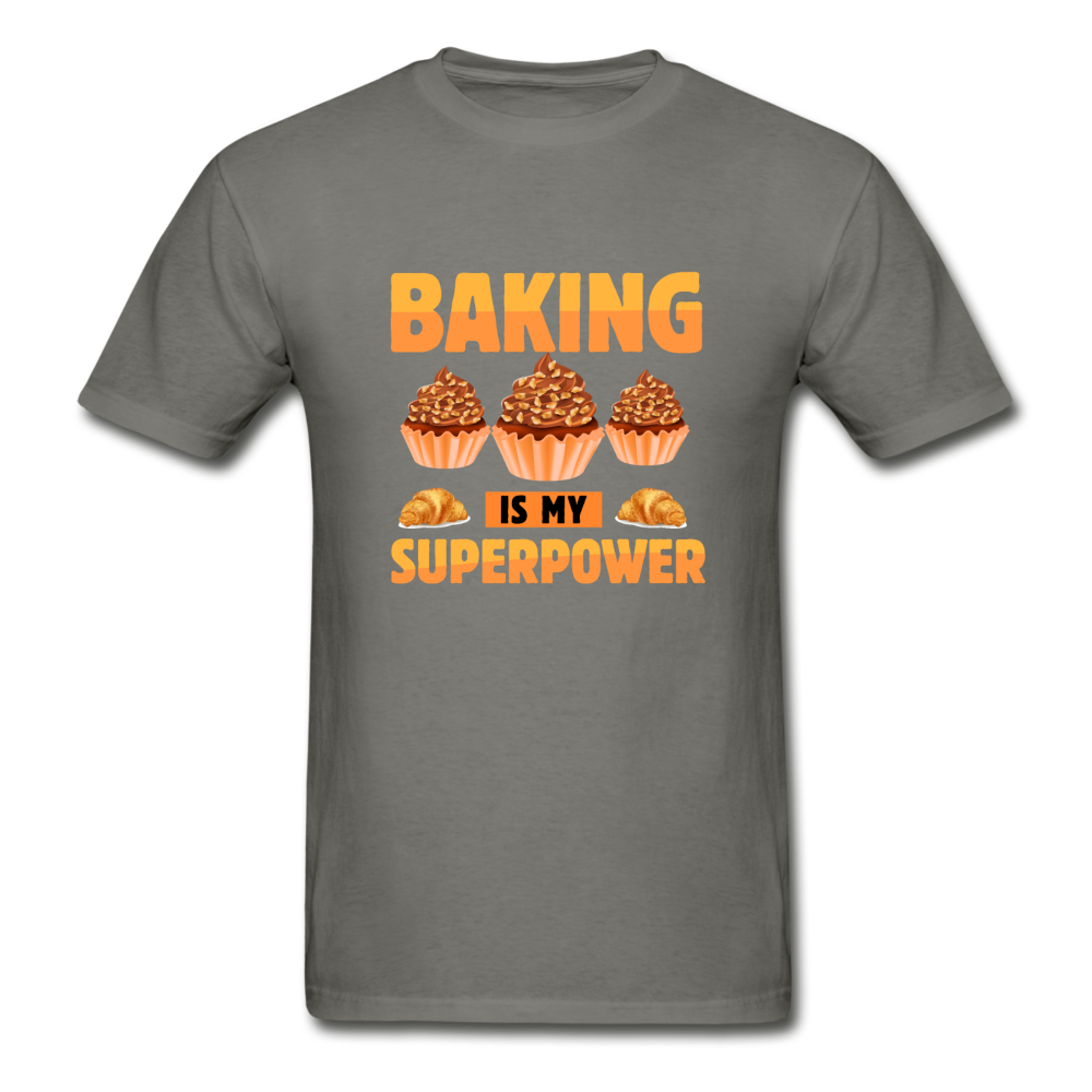 Gildan Ultra Cotton Adult Baking Superpower T-Shirt - charcoal