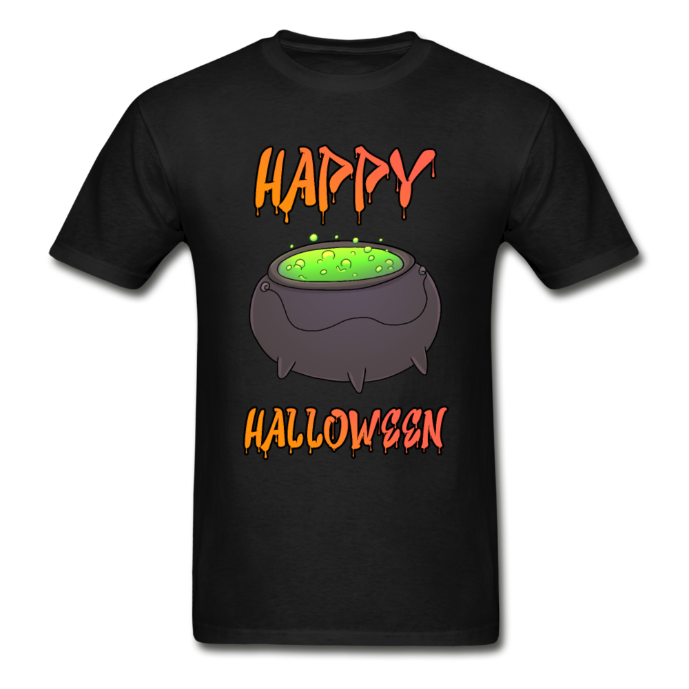 Gildan Ultra Cotton Adult Happy Halloween T-Shirt - black