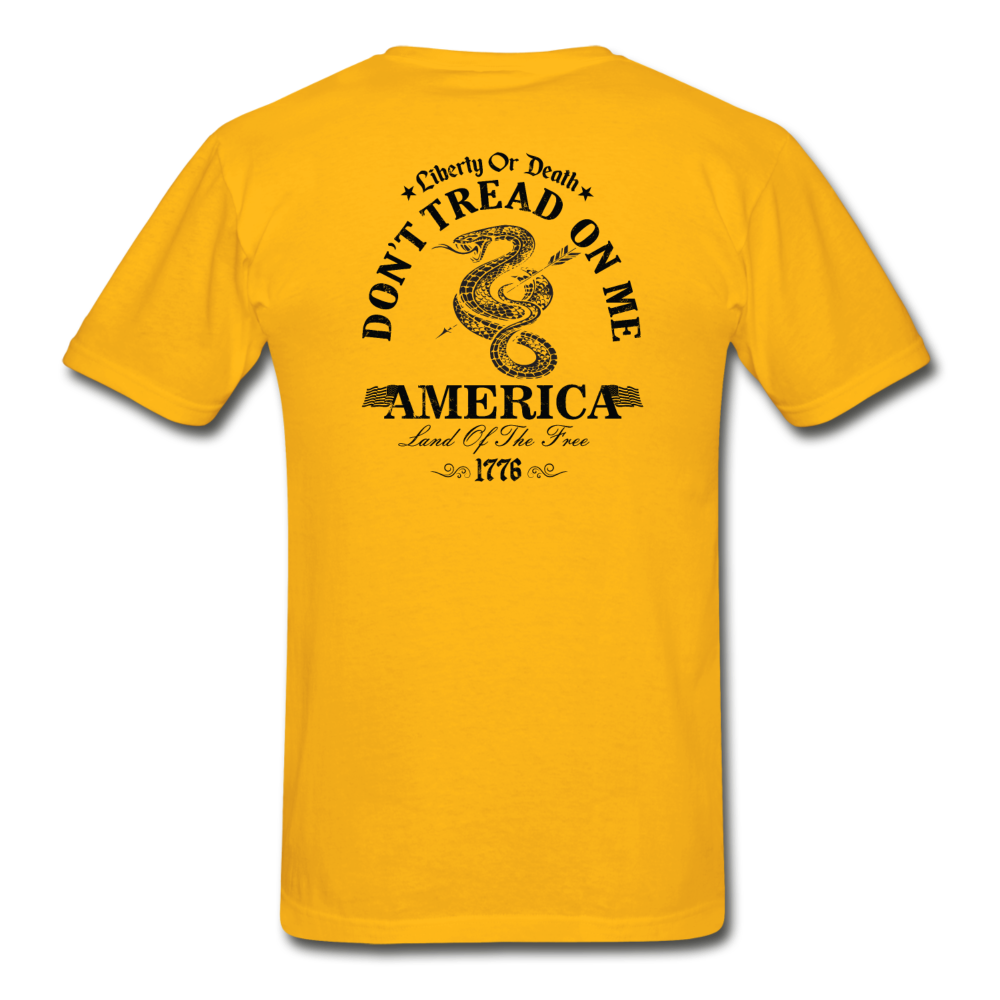 Limited Edition Gadsden Freedom (Gildan Ultra Cotton Adult T-Shirt) - gold