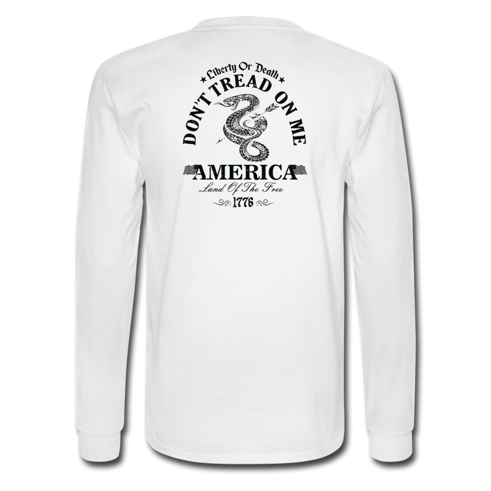 Limited Edition Gadsden Freedom (Men's Long Sleeve T-Shirt) - white
