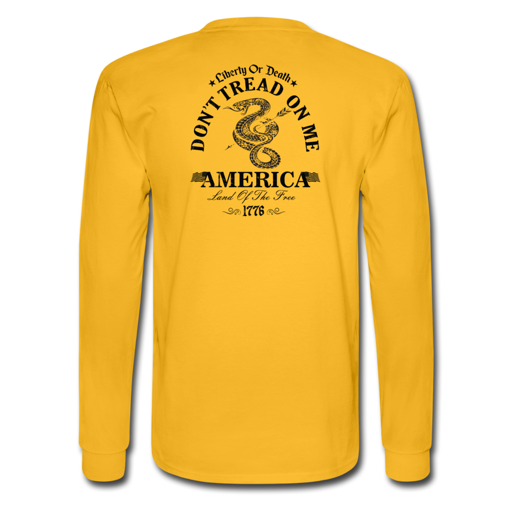 Limited Edition Gadsden Freedom (Men's Long Sleeve T-Shirt) - gold