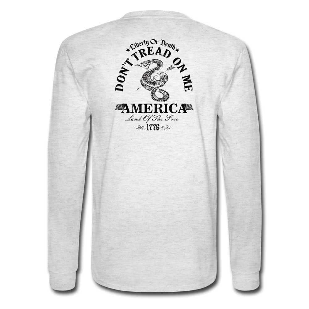Limited Edition Gadsden Freedom (Men's Long Sleeve T-Shirt) - light heather gray
