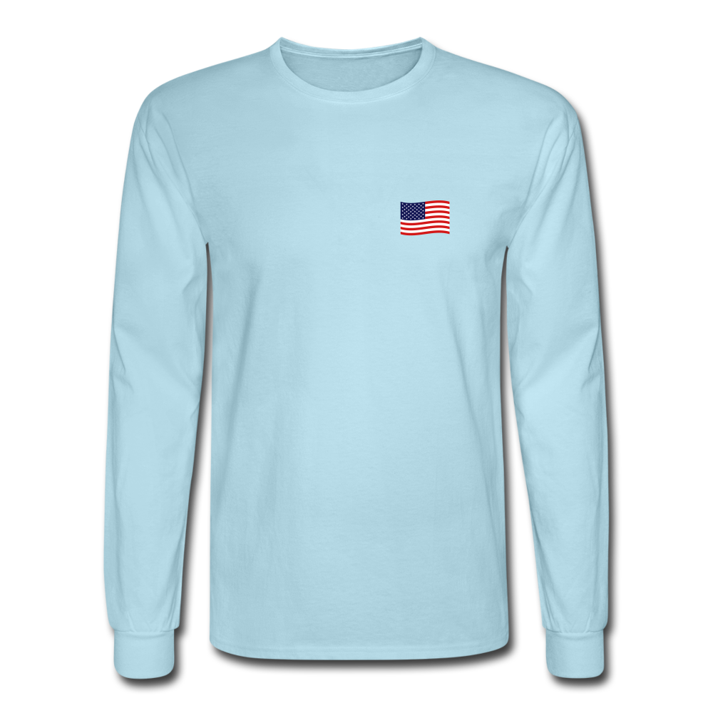 Limited Edition Gadsden Freedom (Men's Long Sleeve T-Shirt) - powder blue