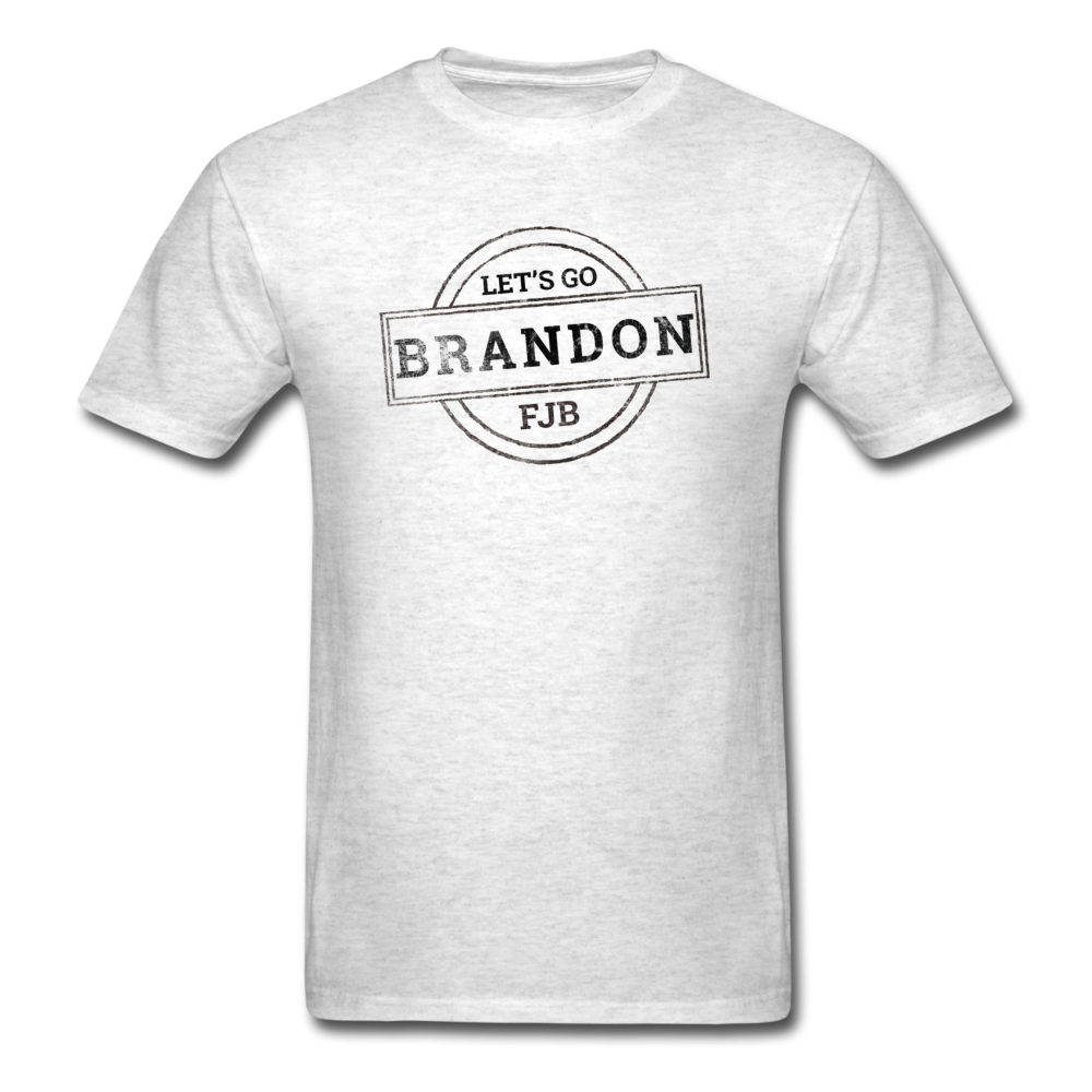 Let's Go, Brandon! T-Shirt - Dark on Light - light heather gray