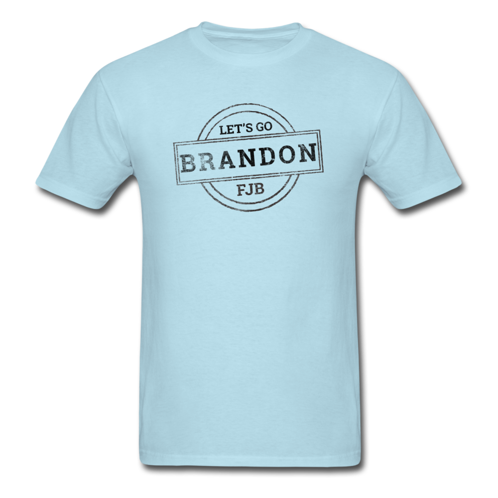 Let's Go, Brandon! T-Shirt - Dark on Light - powder blue