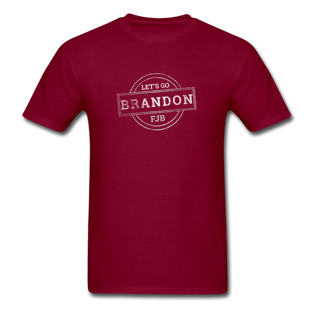 Let's Go, Brandon! T-Shirt (Light on Dark) - burgundy