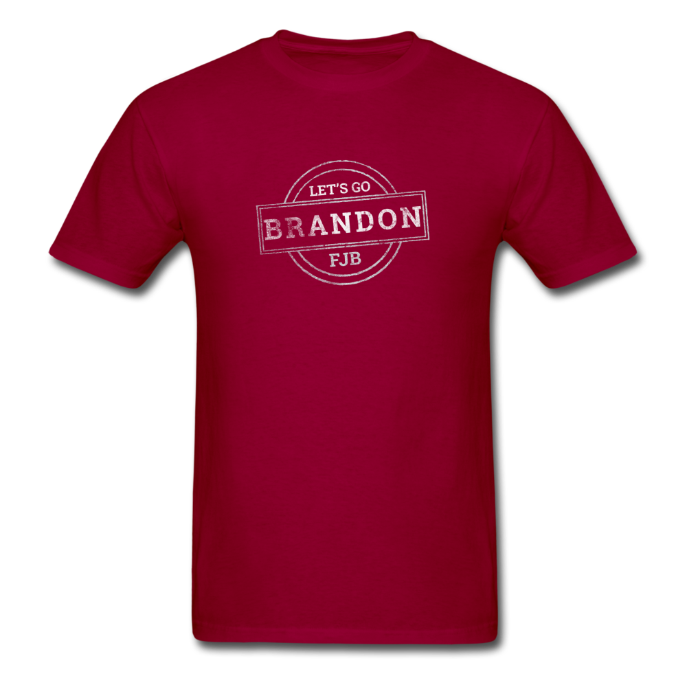 Let's Go, Brandon! T-Shirt (Light on Dark) - dark red