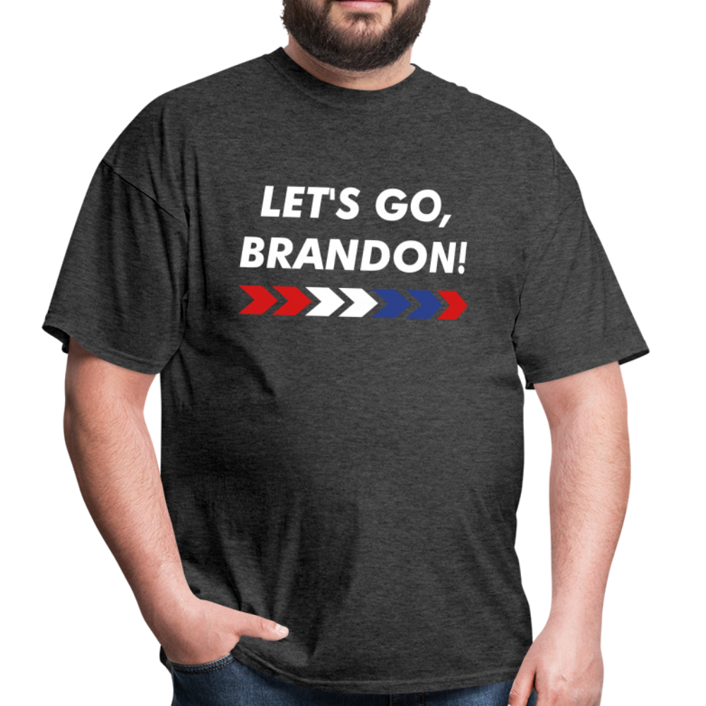 LET'S GO, BRANDON! Dark T-Shirt - heather black