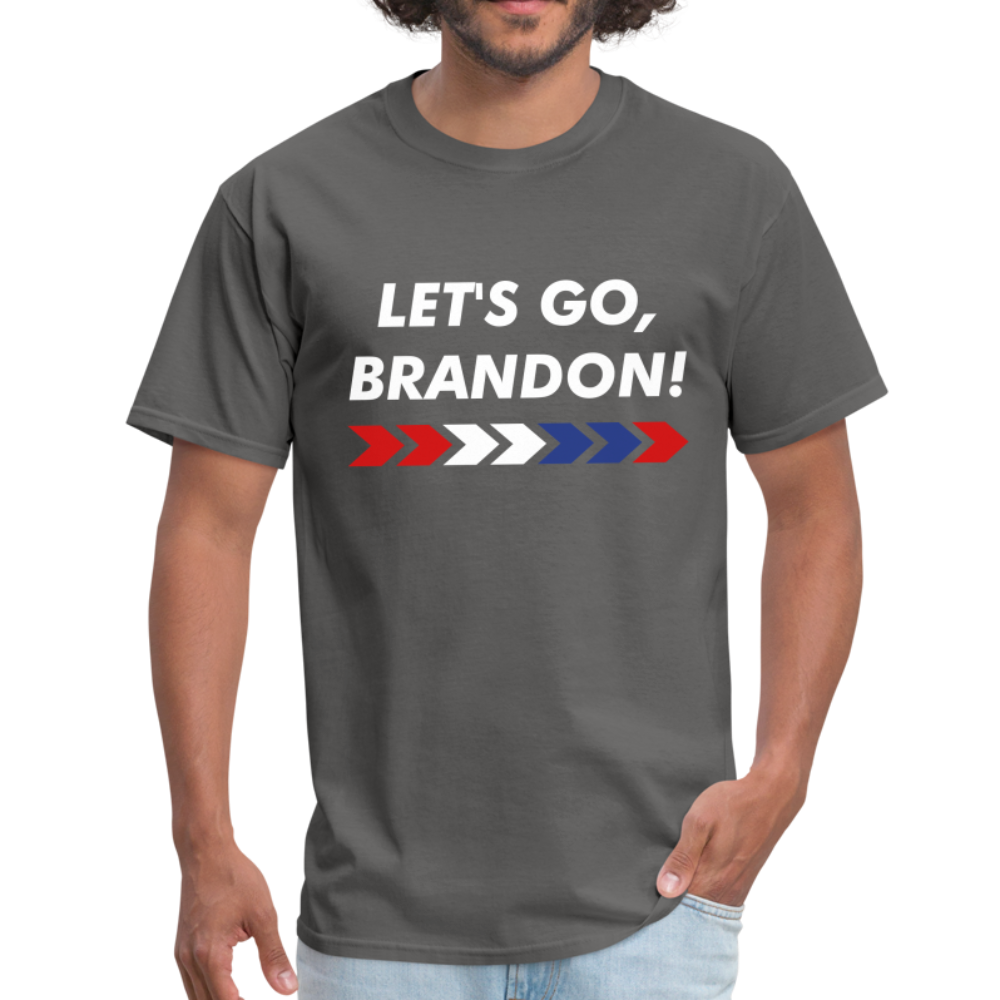 LET'S GO, BRANDON! Dark T-Shirt - charcoal