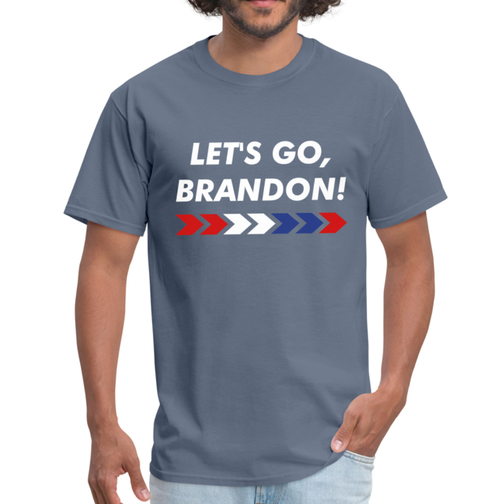 LET'S GO, BRANDON! Dark T-Shirt - denim