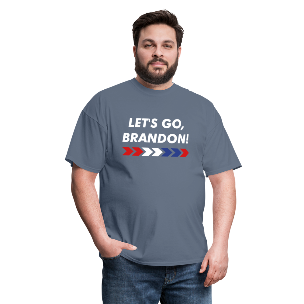 LET'S GO, BRANDON! Dark T-Shirt - denim