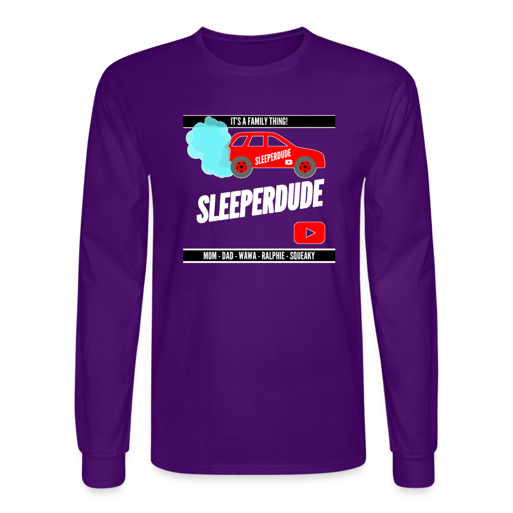 Men's Long Sleeve T-Shirt - purple